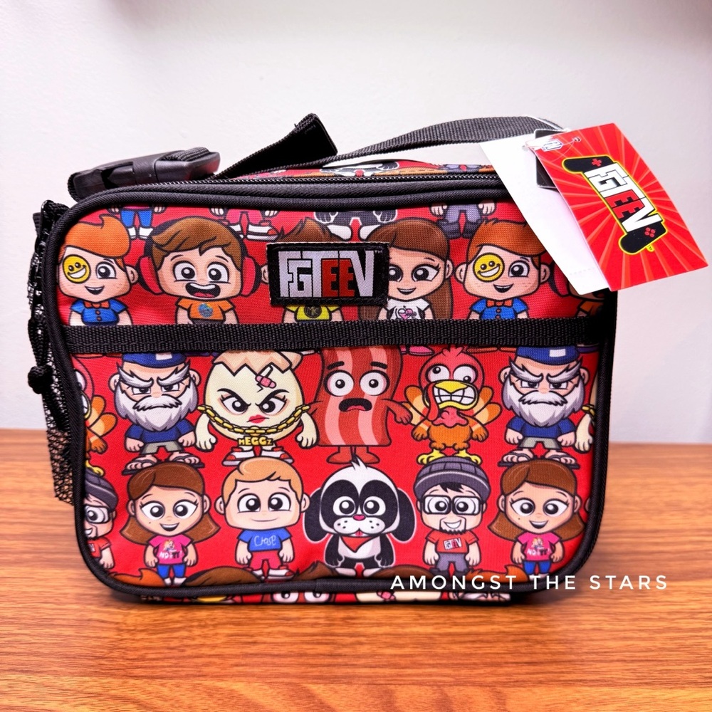 FGTeeV FGTV Rectangle Insulated Lunch Tote Bag Box